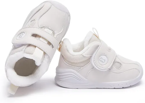 Vista 4 de BMCiTYBM Zapatos de bebé niño niña bebé zapatillas de invierno cálido antideslizante primeros caminantes 6-24 meses