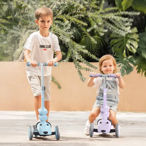 Vista 4 de MOUNTALK Scooter para Niños de 1-12 Años, Scooter de 3 Ruedas para Niños Pequeños de 1-3/3-5/5-8/8-12 Años Niños y Niñas con Alturas Ajustables