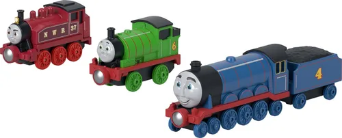 Vista 2 de Thomas & Friends Fisher-Price - Paquete de 3 motores Percy, Rosie & Gordon
