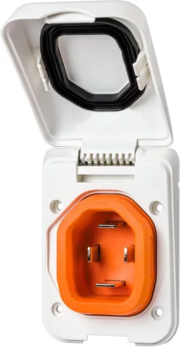 Vista 8 de SmartPlug B50ASSYPB - Conector y entrada de alimentación de muelle de 50 amperios, resistente a la intemperie, para caravana, cámper y barco