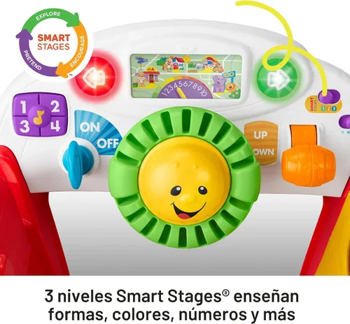 Vista 3 de Fisher-Price Ríe y aprende gatear alrededor del coche Multicolor