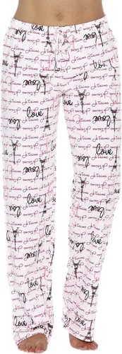 Vista 7 de Just Love Womens Cotton Pajama Pants Chevron negro y rosado