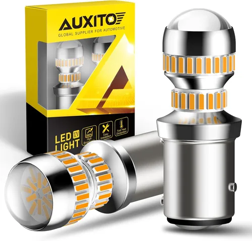 Vista 8 de Auxito Focos LED 3157 mejorados, rojo, 500% más brillantes, 3056, 3156, 3057, 4157, chip 102-SMD, proyector para luces de freno, freno trasero, Rojo