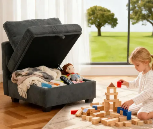 Vista 24 de Sofá de dos plazas con asientos de almacenamiento, seccional modular pequeño para espacios pequeños con brazos y respaldos reclinables, sofá de 2