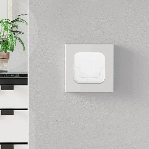 Vista 9 de Levemolo 12pcs Babyproof Socket Covers for Standard Wall Outlets Safety Electrical Outlet Caps Protecting Hands Easy to Install for Home Safety