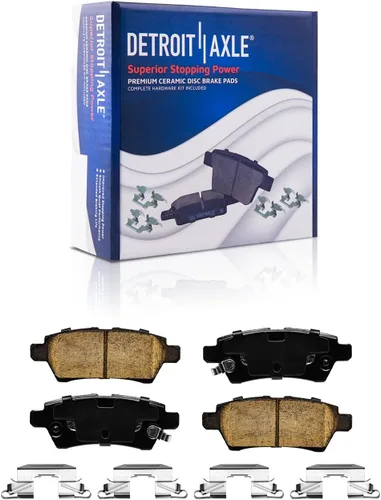 Vista 45 de Detroit Axle - Pastillas de freno para Avalanche Express Suburban Savana Yukon XL 1500 Chevy Tahoe GMC Cadillac Escalade, Pastillas de freno