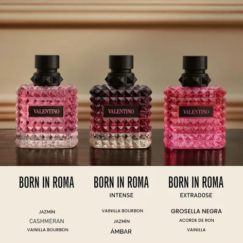 Vista 7 de Valentino Donna Born In Roma Intense Eau de Parfum Spray para Mujer, 3.4 Onzas