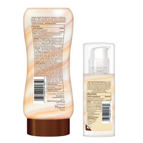 Vista 2 de Hawaiian Tropic Silk Hydration - Paquete de protector solar sin peso - Loción de protección solar de amplio espectro SPF 30 (6 onzas) y loción