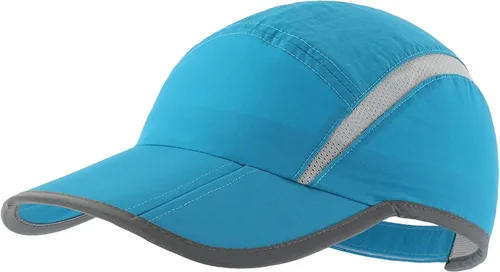 Vista 20 de connectyle plegable malla deportes cap con transpirable con rayas reflectantes Sun Runner Cap
