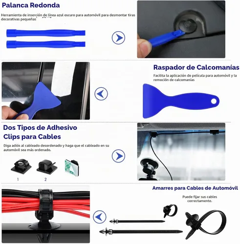 Vista 7 de JNLK - Juego de 352 piezas con herramientas para quitar molduras, herramienta de palanca, kit de herramientas para quitar paneles de puerta