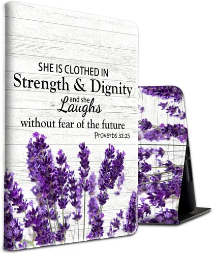 Vista 10 de Funda para tablet HD 8 Plus, funda para Kindle Fire HD 8 de 10ª generación 2020, soporte plegable de piel sintética, funda inteligente delgada