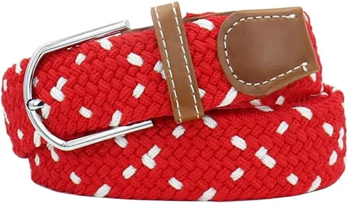 Vista 13 de Mixed Color Woven Stretch Braided Belts for Men and Women Fashion Elastic Belts