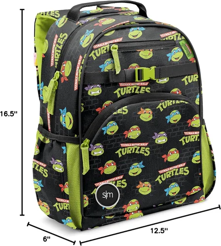 Vista 7 de Simple Modern Mochila grande Nickelodeon Viacom para niños y niñas escolares Mochila primaria para adolescentes Colección Fletcher Niños - 16
