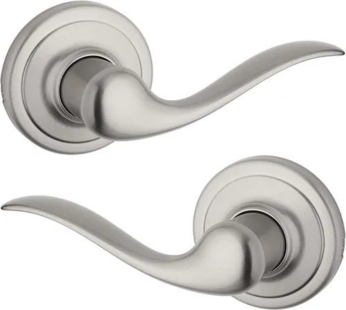 Vista 35 de Kwikset Tustin - Manija de puerta de entrada con cerradura y llave, palanca exterior reversible con cerradura segura, para entrada principal