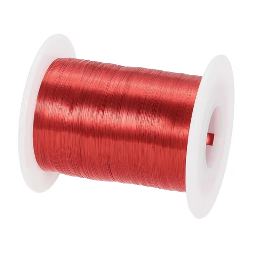Vista 60 de MECCANIXITY - Alambre magnético de calibre 46 AWG - 0.04mm Hilo de cobre esmaltado - Bobina de alambre magnético de 14669 pies (4471m) - 50g Grado F
