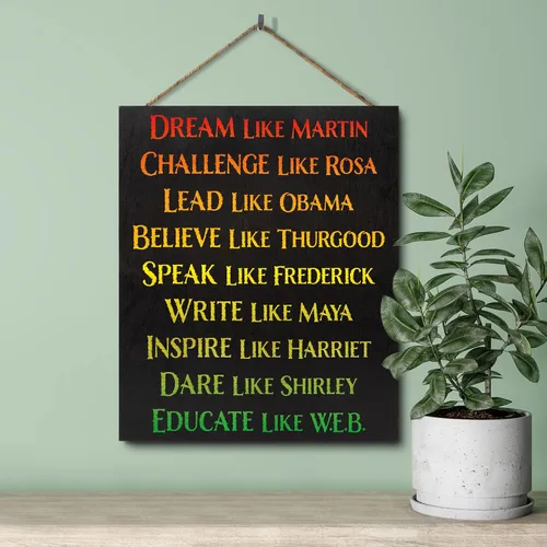 Vista 2 de JennyGems Regalos del mes de la historia negra, decoraciones del mes de la historia negra, arte de pared afroamericano, personas influyentes