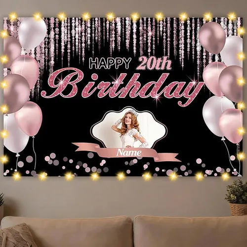 Vista 33 de Dicodes Decoraciones de cumpleaños de unicornio personalizadas para niñas, pancarta de cumpleaños de unicornio, decoración de cumpleaños de princesa