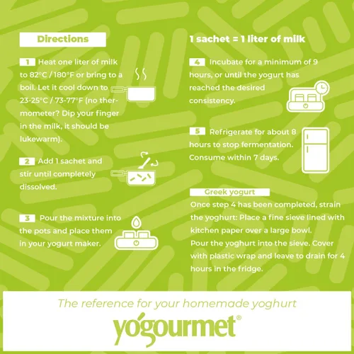 Vista 3 de Yogourmet Yogur probiótico, iniciador liofilizado, 1 oz