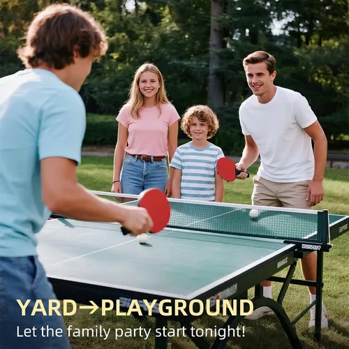 Vista 6 de Sportout Juegos de palas de ping pong, remo portátil de tenis de mesa con pelotas, estuche de almacenamiento de primera calidad, raqueta de tenis