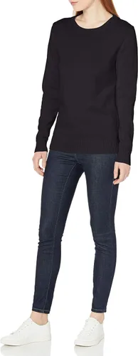 Vista 3 de Tienda Essentials - Suéter para mujer (100% algodón), diseño de cuello redondo