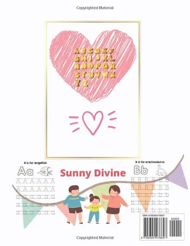 Vista 2 de Alphabet Letter Tracing Worksheets For Kids Large Print Big and Small letter tracing with Practicing Pages Preschoolers Kindergartens