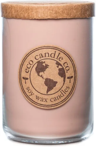 Vista 69 de ECO CANDLE CO. Vela reciclada, té negro y miel, 6 oz. - Aromas de té picante, nuez moscada, miel y naranja - 100% cera de soja, sin plomo, etiqueta