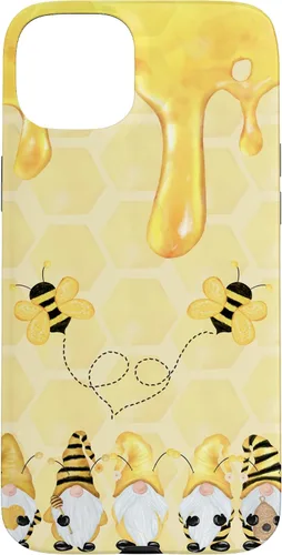 Vista 9 de Carcasa divertida para iPhone 16 con diseño de gnomos de abejorros para Halloween