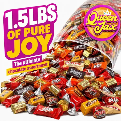 Vista 3 de Paquete Surtido de Dulces de Chocolate a Granel – 1.5 Lb Mezcla de Dulces de Chocolate a Granel – Dulces de Chocolate a Granel – Chocolate – Barras