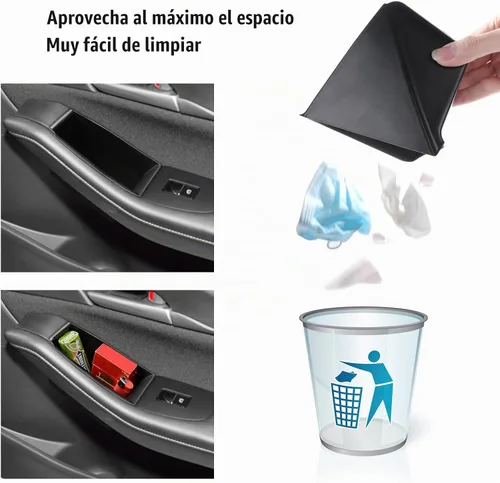 Vista 5 de 4 piezas Compatible con accesorios para Mazda 3 CX-30 2026 2025 2024 2023 2022 2021 2020, mango de puerta de coche, bolsillo, reposabrazos, caja