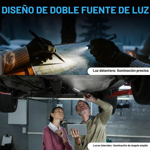 Vista 6 de Paquete de 2 luces para bolígrafo recargables, luz de trabajo