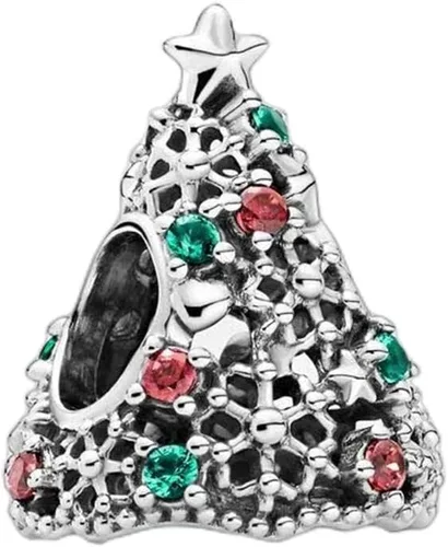 Vista 41 de Christmas Halloween Charm 925 Sterling Silver Openwork Bead for Charm Bracelets and Necklaces,Jewelry Gifts Women