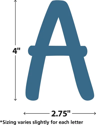 Vista 4 de Teacher Created Resources Paquete combinado de letras clásicas modernas azul pizarra de 4