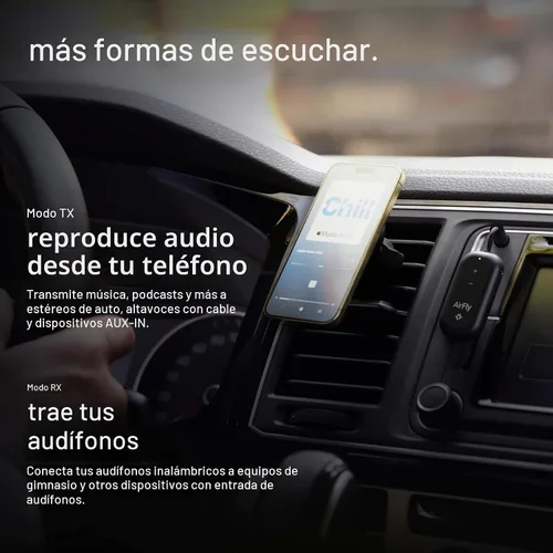 Vista 5 de Twelve South AirFly Pro 2, adaptador Bluetooth, par 2 AirPods, negro