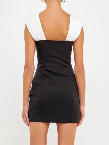 Vista 3 de endless rose Vestido corto con lazo de satén para mujer