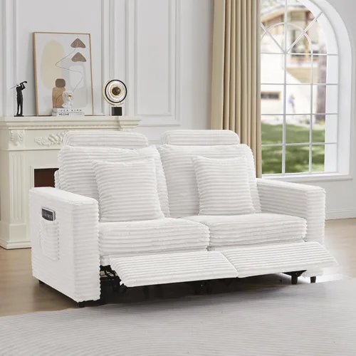 Vista 2 de RARZOE Módulo de Reposabrazos para Sofá Seccional Modular, Reposabrazos de Pana Módulo de Sofá Modular Parte Lateral para Sala de Estar Sofá