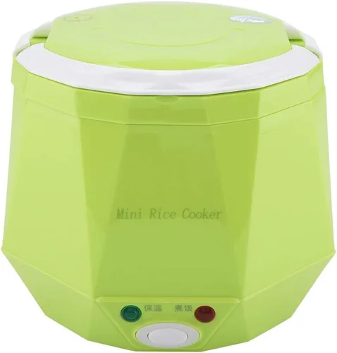Vista 2 de Arrocera eléctrica, vaporizador de alimentos portátil para automóvil, camión, mini olla de arroz de viaje, calentador de alimentos portátil de 12 V