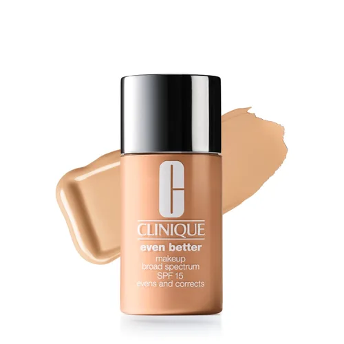 Vista 22 de Clinique Even Better Makeup Liquid Foundation SPF 15 With Vitamin C For Dry + Oily Combination Skin Types Medium Coverage + Natural Finish Evens