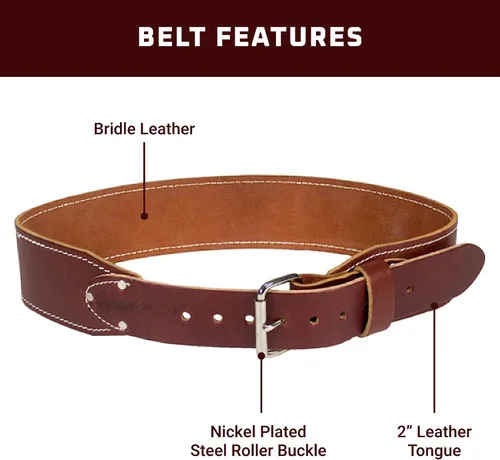 Vista 3 de Occidental Leather H.D. Cinturón de trabajo de 3 pulgadas