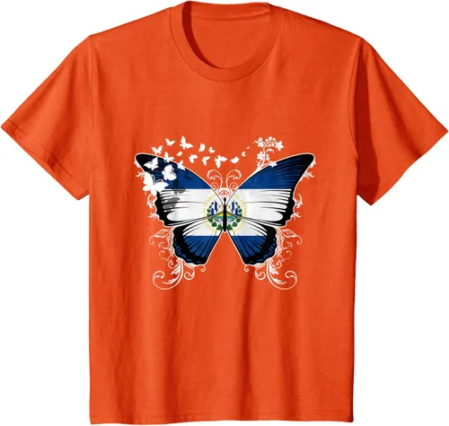 Vista 33 de Camiseta Salvadoreña Bandera El Salvador, Negro