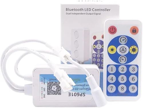 Vista 8 de Controlador de tira LED de píxeles WS2811 WS2812B WS2813 WS2815 Pixeles LED Bluetooth SP105E Controlador LED inteligente DC5-24V (SP105E)