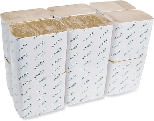 Vista 4 de Valay Servilletas entrelazadas, 1 capa, 6,3 X 8,85, Kraft, 6,000/caja