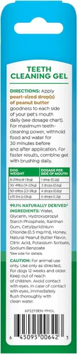 Vista 2 de TropiClean Fresh Breath Pasta de dientes para perros, mantequilla de maní y miel, 2 onzas Refresca el aliento y limpia los dientes Sabor a