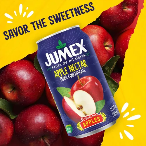 Vista 6 de Jumex Néctar de manzana Lata reciclable con forro sin BPA 11.3 onzas líquidas (paquete de 24)