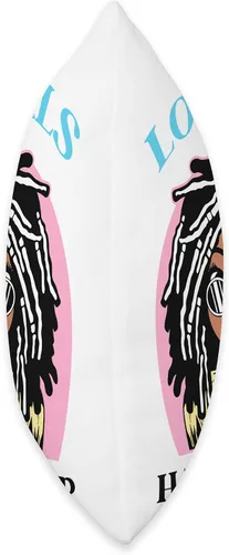Vista 2 de Locs Afro Dreadlocks Love Beauty Hair Loc'd Good Hair - Almohada negra de niña africana americana, 16 x 16 pulgadas, multicolor