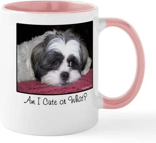 Vista 17 de CafePress Cute Shih Tzu Dog Mugs - Taza de café de cerámica de 11 oz (11.0 fl oz)