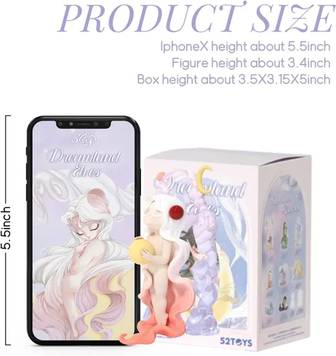 Vista 3 de 52TOYS Caja de sorpresas Candybox Sleep Dreamland Elfos 1 unidad, juguete coleccionable Kawaii, decoración creativa para habitación y escritorio