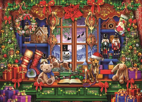 Vista 3 de Clementoni - 39581 - Colección de Navidad - Ye Old Christmas Shop - Rompecabezas para adultos de 1000 piezas, rompecabezas de Navidad - Hecho