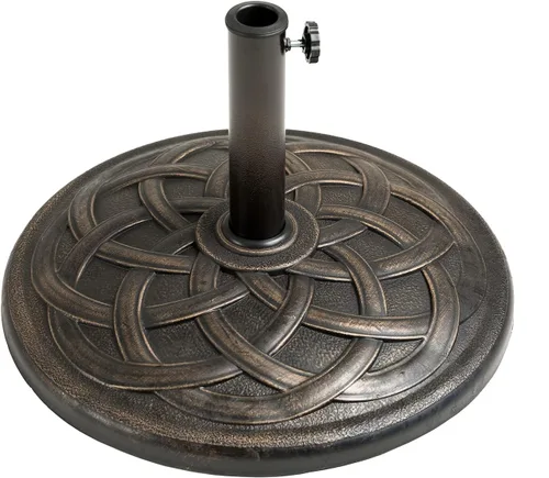 Vista 10 de C-Hopetree Base redonda resistente de 26 libras para sombrilla de mesa de mercado de patio al aire libre, color negro