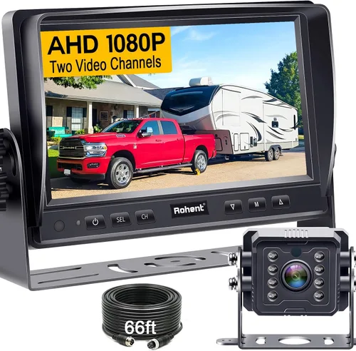 Vista 11 de Cámara de respaldo HD 1080P para automóviles, visión nocturna, gran angular de 170°, impermeable, fácil instalación, imagen clara para camiones
