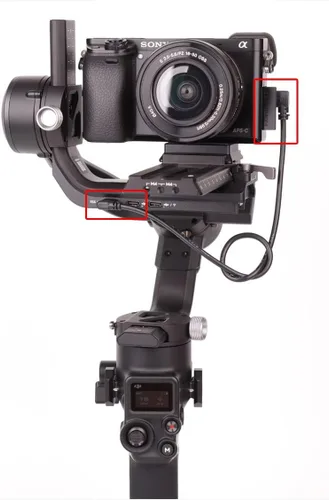 Vista 3 de Cable de control de múltiples cámaras RS USB-C a Multi, para DJI RS4 Pro RS4 RS3 Pro RS3 Mini RSC2 RS2 Gimbal estabilizador, para cámara Sony A6400